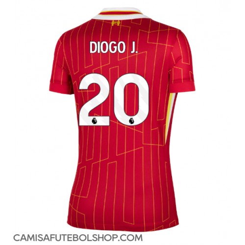 Camisa de time de futebol Liverpool Diogo Jota #20 Replicas 1º Equipamento Feminina 2024-25 Manga Curta